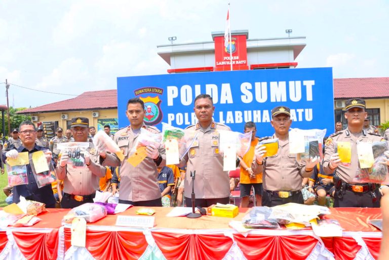 82 Tersangka Penyalahgunaan Narkoba Berhasil di Ringkus Polres Labuhan Batu Periode Januari – Juni 2024