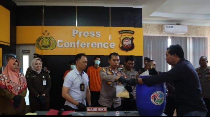 Press Conference Pengungkapan Kasus Narkotika Sepanjang Bulan Juni 2024 Di Singkawang