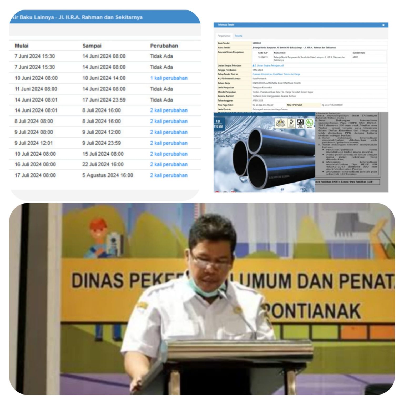 Diduga Penetapan Proyek SPAM Kota Pontianak Bermasalah?